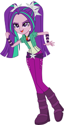 Size: 5079x9874 | Tagged: safe, artist:diamondsword11, derpibooru import, aria blaze, equestria girls, rainbow rocks, absurd resolution, boots, female, gem, high heels, open mouth, simple background, siren gem, smiling, smirk, solo, transparent background, vector