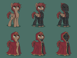 Size: 4128x3128 | Tagged: safe, artist:whatthescoots, derpibooru import, oc, oc only, oc:whirly breeze, pegasus, pony, absurd resolution, armor, battletech, cloak, clothes, helmet, military, science fiction, uniform, word of blake