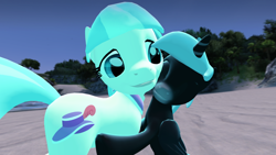 Size: 1920x1080 | Tagged: safe, derpibooru import, coco pommel, oc, oc:young whiteheart, 3d, cocobetes, cute, daaaaaaaaaaaw, gmod, hug