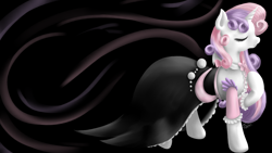 Size: 1920x1080 | Tagged: safe, artist:robbergon, sweetie belle, clothes, dress, older, solo