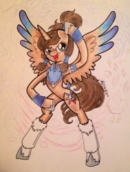 Size: 773x1024 | Tagged: safe, derpibooru import, alicorn, pony, korra, ponified, solo, the legend of korra, traditional art, yin-yang