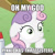 Size: 500x500 | Tagged: safe, edit, edited screencap, screencap, maud pie, sweetie belle, pony, unicorn, maud pie (episode), ponyville confidential, cropped, female, filly, floppy ears, hoof on chin, horn, image macro, meme, solo, sudden clarity sweetie belle, text, two toned mane, white coat, wide eyes