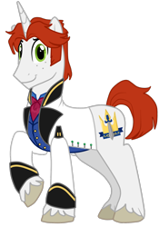 Size: 1116x1593 | Tagged: safe, artist:namygaga, pony, unicorn, frozen (movie), ponified, prince hans, solo