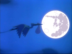 Size: 1024x768 | Tagged: safe, bundle, crossover, dumbo, mare in the moon, moon, stork