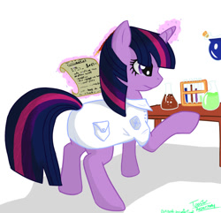 Size: 1000x965 | Tagged: safe, artist:toasterrepairunit, derpibooru import, twilight sparkle, scientist, solo