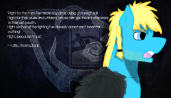 Size: 1024x585 | Tagged: safe, artist:nervicjusz, derpibooru import, ponified, skyrim, solo, the elder scrolls, ulfric stormcloak, watermark