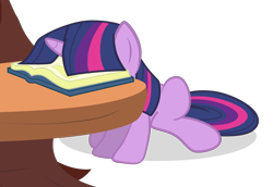 Size: 2904x2000 | Tagged: safe, artist:ahumeniy, derpibooru import, twilight sparkle, book, facebook, facebooking, simple background, sitting, solo, table, transparent background, vector