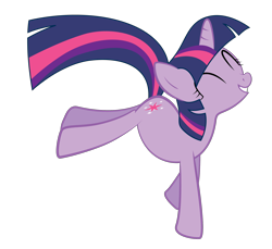 Size: 2188x2000 | Tagged: safe, artist:ahumeniy, derpibooru import, twilight sparkle, bucking, cute, eyes closed, grin, happy, simple background, smiling, solo, transparent background, vector