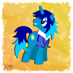 Size: 894x894 | Tagged: safe, artist:kazziepones, oc, oc only, oc:light shine, pony, unicorn, commission, male, solo, stallion