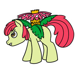 Size: 2300x2000 | Tagged: safe, artist:fantasyglow, apple bloom, hybrid, crossover, pokémon, solo, venusaur