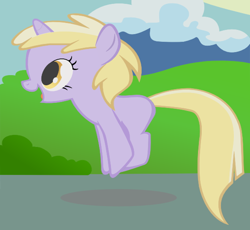 Size: 586x539 | Tagged: safe, artist:leapingriver, dinky hooves, winter wrap up, .svg available, bouncing, cute, diadinkes, dinkabetes, filly, jumping, solo, svg, vector