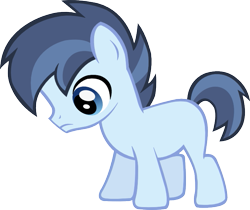 Size: 693x581 | Tagged: safe, artist:leapingriver, shady daze, the cutie pox, colt, cute, looking down, sad, simple background, solo, transparent background, vector