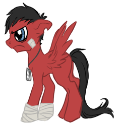 Size: 426x444 | Tagged: safe, derpibooru import, pegasus, pony, blank flank, ponified, scout, solo, team fortress 2