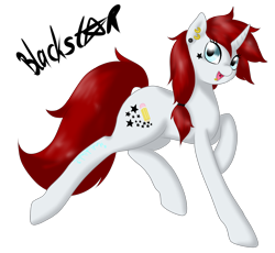 Size: 1478x1357 | Tagged: safe, artist:mondlichtkatze, derpibooru import, oc, oc only, oc:blackstar, pony, unicorn, solo