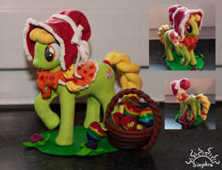 Size: 1670x1273 | Tagged: safe, artist:sinystrasunshine, derpibooru import, granny smith, craft, sculpture, young granny smith