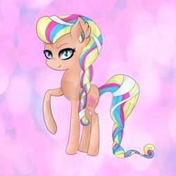 Size: 5555x5555 | Tagged: safe, artist:bambinen, derpibooru import, oc, oc only, oc:colorido risa, earth pony, pony, absurd resolution, crystallized, solo