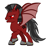 Size: 1872x1936 | Tagged: safe, artist:dark-rivals, derpibooru import, oc, oc only, oc:bosniak, alicorn, bat pony, bat pony alicorn, pony, pony creator, alicorn oc, cliche, edgy, my little hades, red and black oc, solo