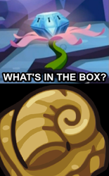 Size: 371x600 | Tagged: safe, princess twilight sparkle (episode), exploitable meme, helix fossil, lord helix, meme, mystery box of plot importance, pokémon, twitch plays pokémon