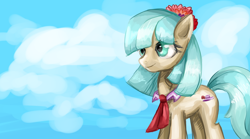 Size: 1800x1000 | Tagged: safe, artist:clrb, derpibooru import, coco pommel, earth pony, pony, female, mare, solo, two toned mane