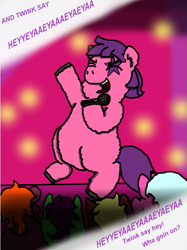 Size: 553x741 | Tagged: safe, artist:servi, fluffy pony, fluffy pony original art, singing, solo, twink