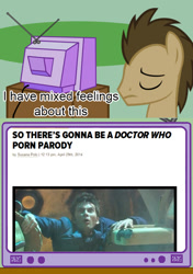 Size: 564x800 | Tagged: safe, doctor whooves, doctor who, exploitable meme, meme, obligatory pony, tv meme