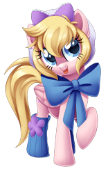 Size: 1010x1617 | Tagged: safe, artist:centchi, derpibooru import, oc, oc only, earth pony, pony, bow, solo, unnamed oc