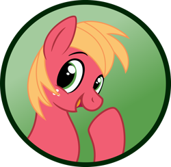 Size: 1024x998 | Tagged: safe, artist:koonzypony, derpibooru import, big macintosh, earth pony, pony, button, cute, happy, macabetes, male, solo, stallion