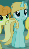 Size: 95x160 | Tagged: safe, derpibooru import, screencap, carrot top, golden harvest, earth pony, pony, unicorn, background pony, female, mare, sea spray