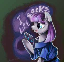 Size: 3426x3291 | Tagged: dead source, safe, artist:matrosha123, maud pie, maud pie (episode), rock, solo