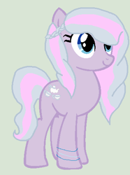 Size: 373x502 | Tagged: safe, artist:cutiemarkcrusader123, derpibooru import, oc, oc only, magical lesbian spawn, offspring, parent:diamond tiara, parent:silver spoon, parents:silvertiara, simple background, solo