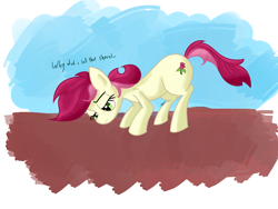 Size: 4000x3000 | Tagged: safe, artist:cylosis, roseluck, dialogue, solo, unimpressed