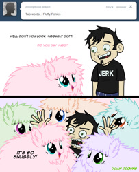 Size: 650x800 | Tagged: safe, artist:mixermike622, oc, oc only, oc:fluffle puff, dan, dan vs, dan vs fim, tumblr