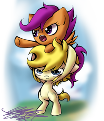 Size: 984x1150 | Tagged: safe, artist:midnameowfries, derpibooru import, scootaloo, crossover, link, ponified, the legend of zelda