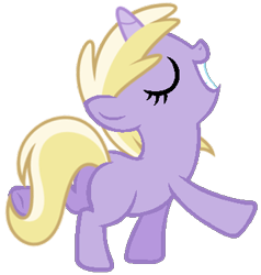 Size: 355x373 | Tagged: safe, artist:dreamcasterpegasus, dinky hooves, pony, mane, solo