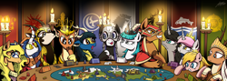 Size: 11200x4000 | Tagged: safe, artist:lovelyneckbeard, oc, oc only, changeling, deer, dracony, a song of ice and fire, game of thrones, i can't believe it's not idw