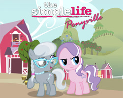 Size: 800x640 | Tagged: safe, diamond tiara, silver spoon, nicole richie, paris hilton, parody, sweet apple acres, the simple life