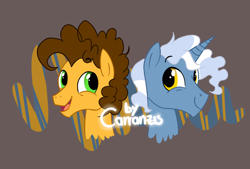 Size: 1024x692 | Tagged: safe, artist:carranzis, derpibooru import, cheese sandwich, pokey pierce, earth pony, pony, brown mane, male, orange coat, stallion