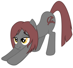 Size: 430x400 | Tagged: dead source, safe, artist:accu, oc, oc only, oc:veronika, earth pony, pony, exploitable meme, female, inkscape, iwtcird, mare, meme, simple background, solo, soviet, soviet russia, soviet union, white background