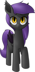 Size: 792x1610 | Tagged: safe, artist:marble-soda, derpibooru import, oc, oc only, bat pony, pony, fangs, looking at you, raised hoof, simple background, smiling, solo, transparent background, vector