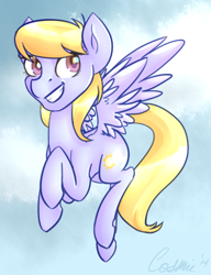 Size: 355x463 | Tagged: safe, artist:astrequin, derpibooru import, cloud kicker, dreamworks face, solo