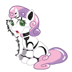 Size: 500x500 | Tagged: safe, artist:awkwardly-handsome, sweetie belle, sweetie bot, pony, robot, robot pony, unicorn, female, filly, foal, hooves, horn, open mouth, simple background, sitting, solo, transparent background