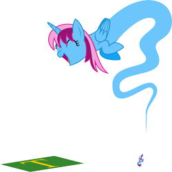 Size: 6400x6400 | Tagged: safe, artist:parclytaxel, derpibooru import, oc, oc only, oc:parcly taxel, alicorn, genie pony, pony, .svg available, absurd resolution, albumin flask, alicorn oc, bottle, cadance laughs at your misery, exploitable meme, eyes closed, flag, genie, laughing, meme, netherlands, obligatory pony, open mouth, simple background, sint anthonis, smiling, solo, transparent background, vector