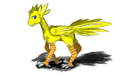 Size: 1400x853 | Tagged: safe, artist:et9977, derpibooru import, chocobo, crossover, final fantasy, ponified, solo