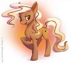 Size: 1162x1046 | Tagged: safe, artist:tazara, oc, oc only, oc:java jive, earth pony, pony, raised hoof, solo