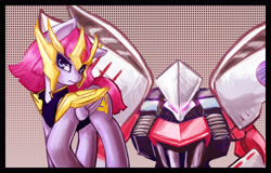 Size: 5000x3200 | Tagged: safe, artist:checkerboardazn, gundam, haman karn, mecha, ponified, qubeley, zz gundam