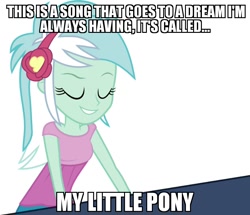 Size: 800x687 | Tagged: safe, edit, lyra heartstrings, equestria girls, rainbow rocks, counter-humie, fangirl, in-universe pegasister, inspiration, lyra the pegasister, meme, pegasister, piano, singing, solo, title drop