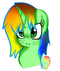 Size: 1165x1381 | Tagged: safe, artist:rainbowpotato98, oc, oc only, pony, unicorn, :i, cute, potato, solo