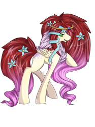 Size: 1024x1366 | Tagged: safe, artist:azrealrou, derpibooru import, oc, oc only, oc:hel, crystal pony, pony, fluffy, gem, solo