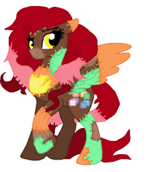 Size: 401x454 | Tagged: safe, artist:ifindrandomocs, oc, oc only, pegasus, pony, patches, solo