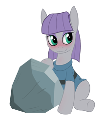 Size: 1440x1710 | Tagged: safe, artist:hirurux, derpibooru import, maud pie, tom, blushing, cargo ship, rockcon, shipping, tomaud